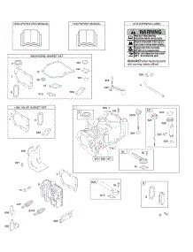Cylinder, Cylinder Head, Gasket Set - Engine, Gasket Set - Valve, Lubrication, Operator's Manual, Warning Label parts for Briggs & Stratton Engine 10A902-2260-B1 from AppliancePartsPros.com