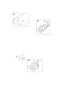 Exhaust System parts for Briggs & Stratton Engine 10B902-0130-01 from AppliancePartsPros.com