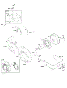 Blower Housing, Flywheel, Rewind Starter, Shrouds parts for Briggs & Stratton Engine 10D132-0112-F8 from AppliancePartsPros.com
