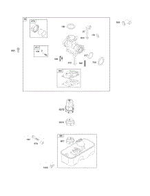 Carburetor, Fuel Supply parts for Briggs & Stratton Engine 10D902-0199-B1 from AppliancePartsPros.com