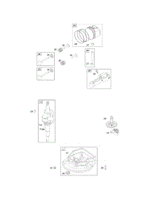 Crankshaft, Piston / Ring / Connecting Rod, Valves, Piston / Rings / Connecting Rod parts for Briggs & Stratton Engine 10E902-0121-B1 from AppliancePartsPros.com