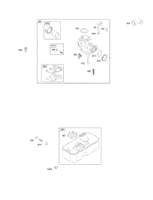 Carburetor, Fuel Supply parts for Briggs & Stratton Engine 10F902-0112-B1 from AppliancePartsPros.com