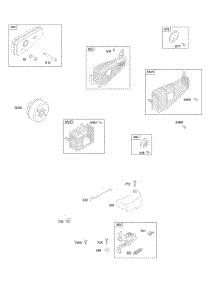 Brake, Exhaust System parts for Briggs & Stratton Engine 10G902-0196-B1 from AppliancePartsPros.com