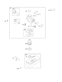 Carburetor, Fuel Supply parts for Briggs & Stratton Engine 10H902-0101-E1 from AppliancePartsPros.com