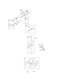 Camshaft, Crankcase Cover / Sump, Crankshaft, Piston / Rings / Connecting Rod parts for Briggs & Stratton Engine 10H902-0641-E1 from AppliancePartsPros.com