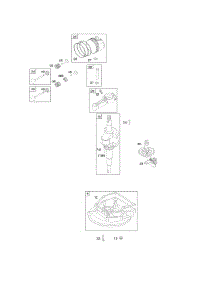 Camshaft, Crankcase Cover / Sump, Crankshaft, Piston / Rings / Connecting Rod parts for Briggs & Stratton Engine 10J902-0141-E1 from AppliancePartsPros.com
