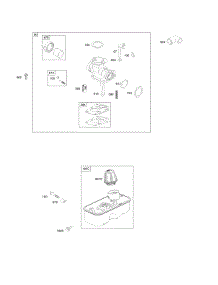 Carburetor, Fuel Supply parts for Briggs & Stratton Engine 10L502-1427-F1 from AppliancePartsPros.com