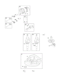 Camshaft, Crankcase Cover / Sump, Crankshaft, Piston / Rings / Connecting Rod parts for Briggs & Stratton Engine 10L902-0480-E1 from AppliancePartsPros.com