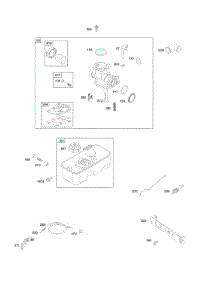 Carburetor, Controls, Fuel Supply, Governor Spring parts for Briggs & Stratton Engine 10S902-0554-B1 from AppliancePartsPros.com