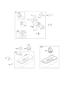 Carburetor, Fuel Supply parts for Briggs & Stratton Engine 10T602-0145-B1 from AppliancePartsPros.com