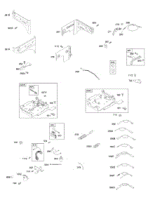 Panels, Controls, Springs, Alternator, Wires parts for Briggs & Stratton Engine 110412-0134-E1 from AppliancePartsPros.com