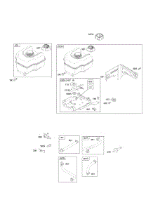 Fuel Tank, Fuel Hoses parts for Briggs & Stratton Engine 110432-0202-E1 from AppliancePartsPros.com