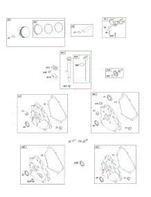 Piston / Rings / Connecting Rod, Crankcase Covers parts for Briggs & Stratton Engine 110492-0165-E1 from AppliancePartsPros.com