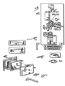 Carburetor, Air Cleaner Grp parts for Briggs & Stratton Engine 110707-0222-01 from AppliancePartsPros.com