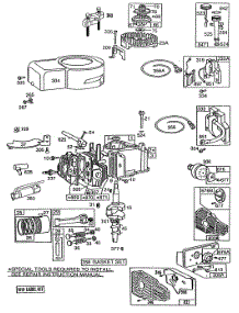 Cyl,Mufflers,Piston,Oil Fill parts for Briggs & Stratton Engine 110902-1189-99 from AppliancePartsPros.com