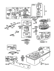 Fuel Tank Assy,A / C,Rewind parts for Briggs & Stratton Engine 110902-3208-01 from AppliancePartsPros.com