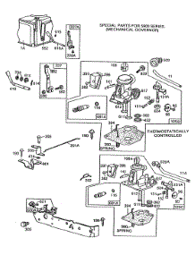 Carburetor Assy,Controls parts for Briggs & Stratton Engine 110908-1005-01 from AppliancePartsPros.com