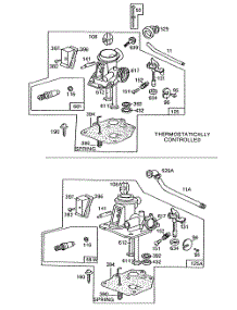 Carburetor Assemblies parts for Briggs & Stratton Engine 110908-5911-01 from AppliancePartsPros.com
