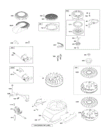 Alternator, Blower Housing, Electric Starter, Flywheel, Ignition parts for Briggs & Stratton Engine 124T02-0019-H1 from AppliancePartsPros.com