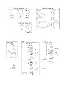 Engine, Valve, & Carburetor Kits, Rewind Starter parts for Briggs & Stratton Engine 124T02-0112-B1 from AppliancePartsPros.com