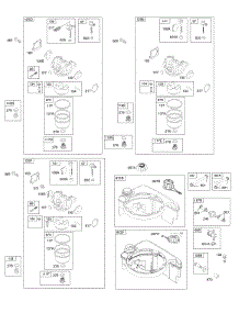 Carburator, Fuel Supply parts for Briggs & Stratton Engine 124T02-0134-B1 from AppliancePartsPros.com