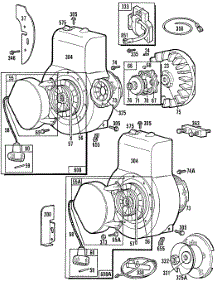 Blower Hsgs, Rewind Assys. parts for Briggs & Stratton Engine 131232-0403-99 from AppliancePartsPros.com