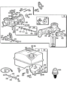 Carburetor & Fuel Tank Assy parts for Briggs & Stratton Engine 131232-0415-02 from AppliancePartsPros.com
