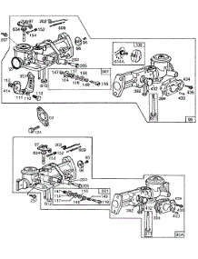 Carburetor Assemblies parts for Briggs & Stratton Engine 131237-0225-01 from AppliancePartsPros.com