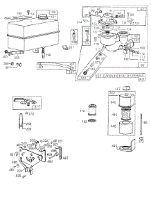 Carburetor,Fuel Tank,A / Cv parts for Briggs & Stratton Engine 131431-0300-01 from AppliancePartsPros.com