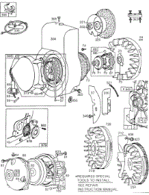 Blower Hsg,Flywheels,Rewinds parts for Briggs & Stratton Engine 131432-0144-01 from AppliancePartsPros.com