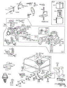 Carburetor,Fuel Tank,A / Cv parts for Briggs & Stratton Engine 132232-0207-01 from AppliancePartsPros.com