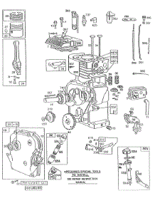 Cyl, Piston, Oil Fill,Crnkcse parts for Briggs & Stratton Engine 132432-4010-02 from AppliancePartsPros.com