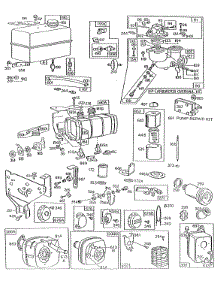 Fuel Tanks,Mufflers,Carb Assy parts for Briggs & Stratton Engine 132432-4010-02 from AppliancePartsPros.com
