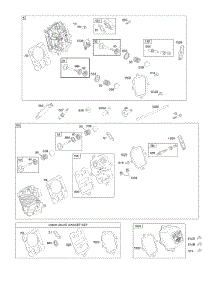 Cylinder Head parts for Briggs & Stratton Engine 15C134-0023-E8 from AppliancePartsPros.com