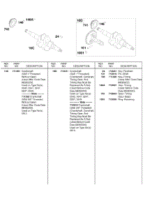 Crankshafts #2 parts for Briggs & Stratton Engine 185432-0239-E1 from AppliancePartsPros.com