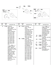 Crankshaft parts for Briggs & Stratton Engine 185432-0239-E9 from AppliancePartsPros.com