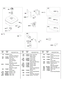 Fuel Tank, Fuel Pump, Fuel Hoses parts for Briggs & Stratton Engine 245437-0280-B1 from AppliancePartsPros.com