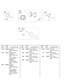 Piston / Ring, Crankshafts, Camshaft, Connecting Rod parts for Briggs & Stratton Engine 245437-0280-E9 from AppliancePartsPros.com