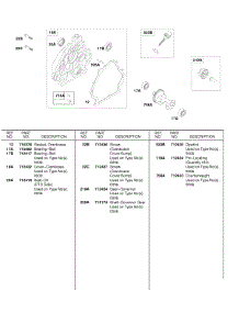 Crankcase Cover, Counterweight parts for Briggs & Stratton Engine 245437-0284-E2 from AppliancePartsPros.com