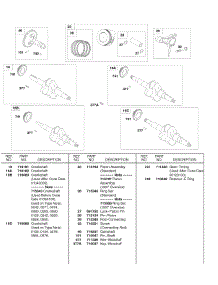 Piston / Ring, Crankshafts parts for Briggs & Stratton Engine 245437-0523-B1 from AppliancePartsPros.com