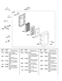 Panel Air Cleaner parts for Briggs & Stratton Engine 245437-0523-E1 from AppliancePartsPros.com