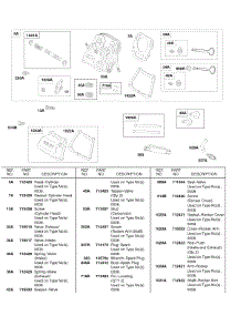 Cylinder Head, Valve Cover parts for Briggs & Stratton Engine 245437-0556-E1 from AppliancePartsPros.com