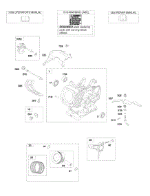 Cylinder, Piston / Rings / Connecting Rod, Owner's Manual parts for Briggs & Stratton Engine 246435-0111-E1 from AppliancePartsPros.com