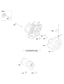 Blower Housing, Electric Starter parts for Briggs & Stratton Engine 246437-0084-E9 from AppliancePartsPros.com