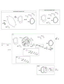 Cylinder Head, Gasket Sets parts for Briggs & Stratton Engine 250035-0110-B1 from AppliancePartsPros.com