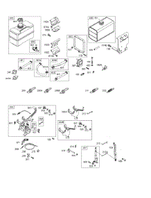Controls, Fuel Tank, Governor Springs parts for Briggs & Stratton Engine 250412-1118-E1 from AppliancePartsPros.com