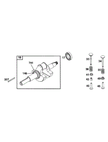 Crank Grp parts for Briggs & Stratton Engine 252412-0636-01 from AppliancePartsPros.com