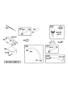 Fuel Pump Grp parts for Briggs & Stratton Engine 252412-0657-01 from AppliancePartsPros.com