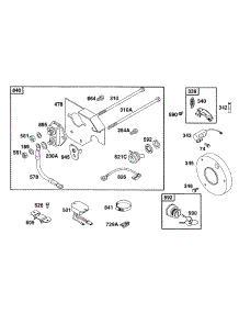 Starter Panel Kit parts for Briggs & Stratton Engine 252412-0703-99 from AppliancePartsPros.com