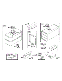 Fuel Tank Assys parts for Briggs & Stratton Engine 252412-5501-01 from AppliancePartsPros.com